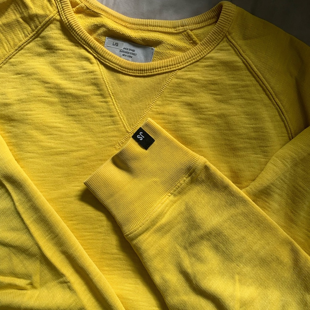 Jack Spade yellow crewneck sweater